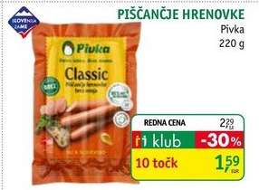 PIŠČANČJE HRENOVKE