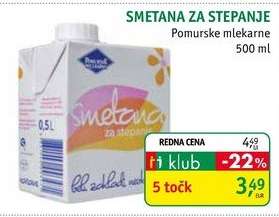 SMETANA ZA STEPANJE