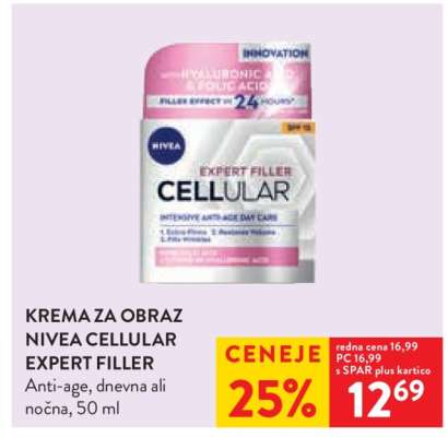 KREMA ZA OBRAZ NIVEA CELLULAR EXPERT FILLER