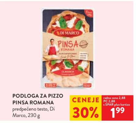 Podloga za pizzo Pinsa Romana