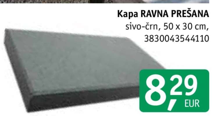 Kapa RAVNA PREŠANA