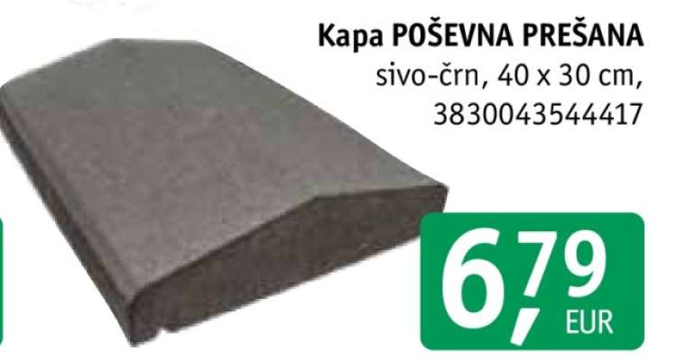 Kapa POŠEVNA PREŠANA