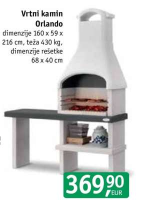 Vrtni kamin Orlando