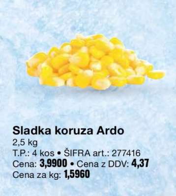 Sladka koruza Ardo