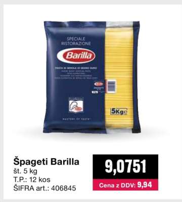 ŠPAGETI BARILLA