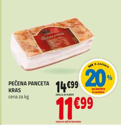 Pečena panceta Kras