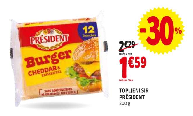 TOPLJENI SIR PRÉSIDENT
