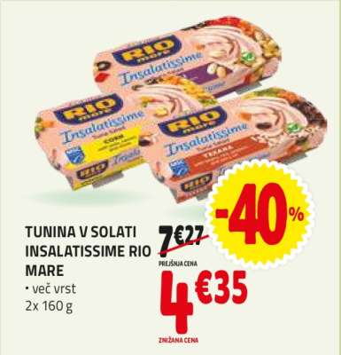 TUNINA V SOLATI INSALATISSIME RIO MARE