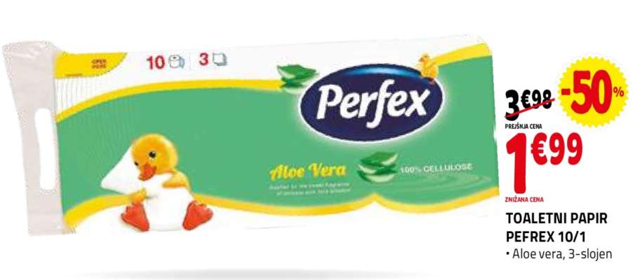 TOALETNI PAPIR PERFEX 10/1