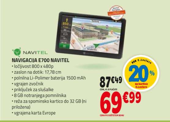 NAVIGACIJA E700 NAVITEL