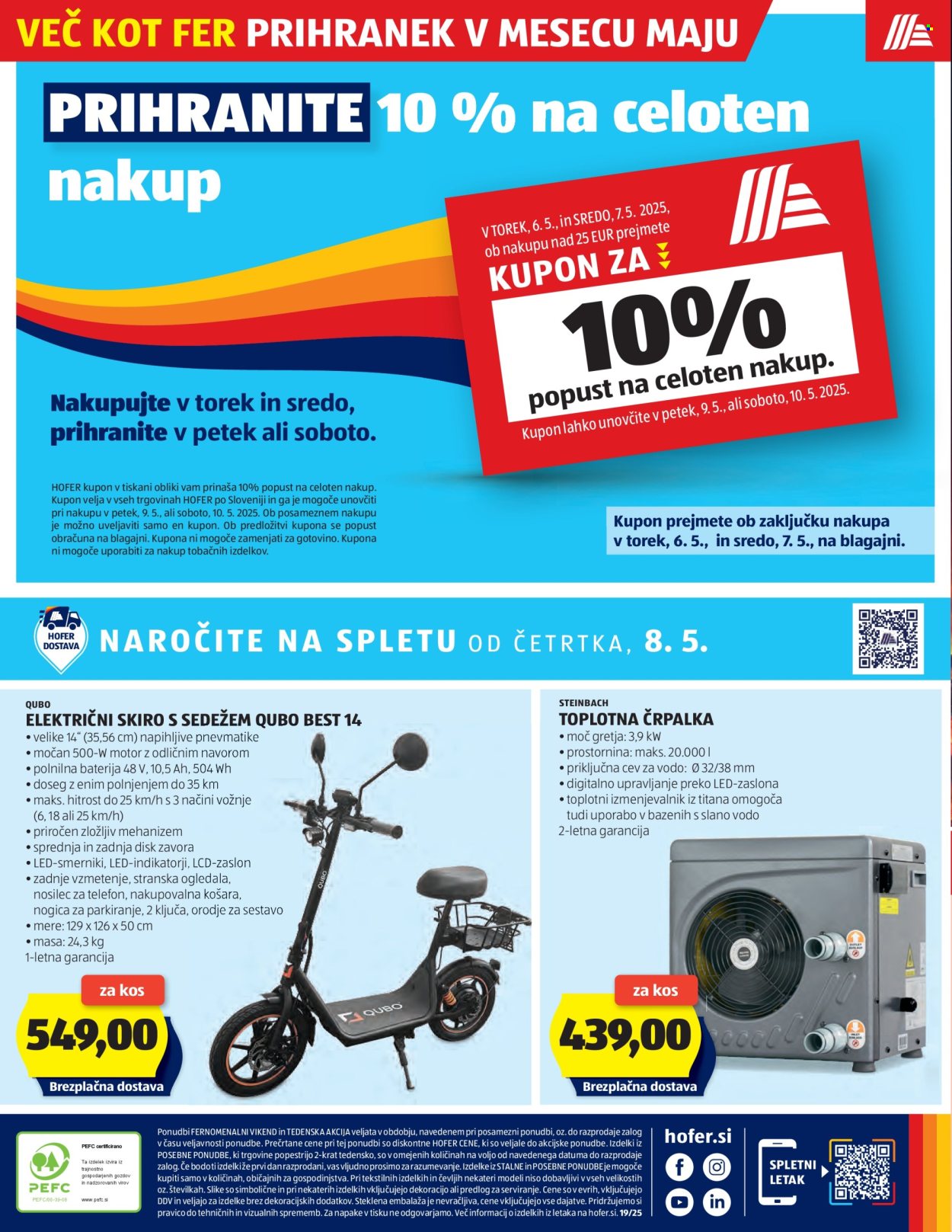 Hofer katalog - 28.04.2025 - 10.05.2025.
