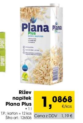 Rižev napitek Plana Plus