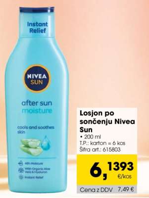 Losjon po sončenju Nivea Sun