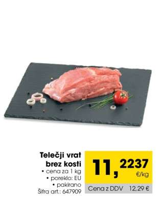 TELEČJI VRAT BREZ KOSTI