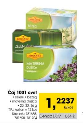 Čaj 1001 Cvet