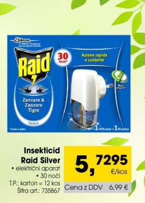 Insekticid Raid Silver