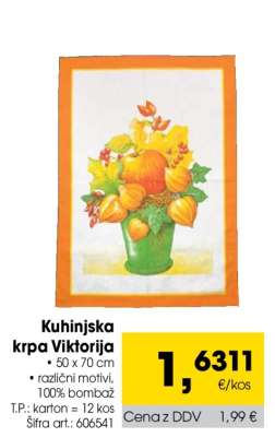 Kuhinjska krpa Viktorija