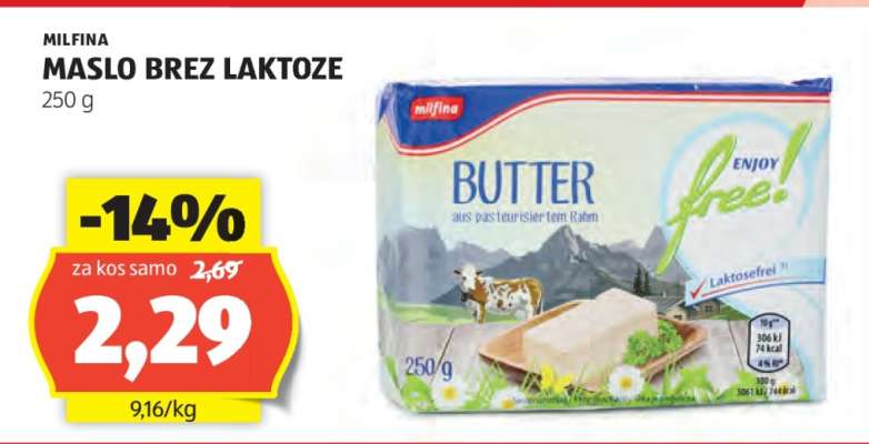 MILFINA MASLO BREZ LAKTOZE