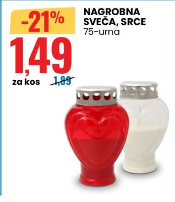 NAGROBNA SVEČA, SRCE