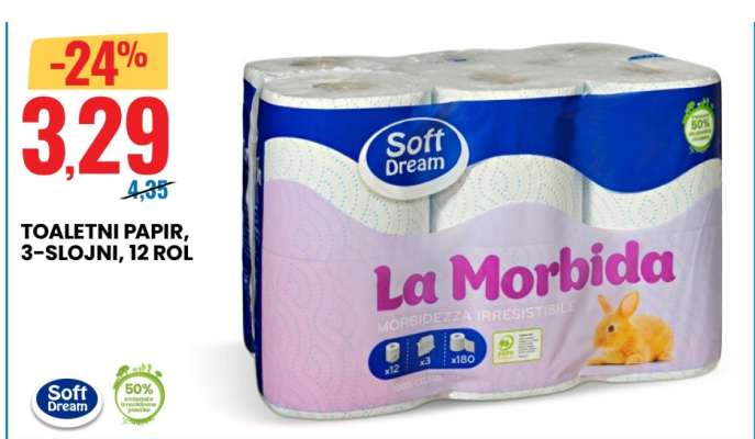 Soft Dream La Morbida Toilet Paper