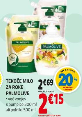 TEKOČE MILO ZA ROKE PALMOLIVE