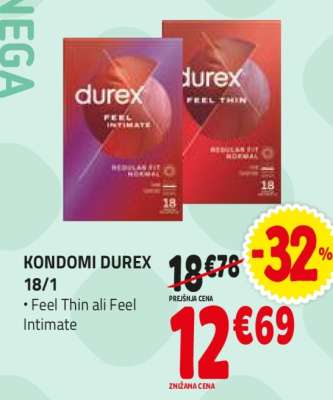 KONDOMI DUREX 18/1