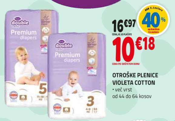 OTROŠKE PLENICE VIOLETA COTTON