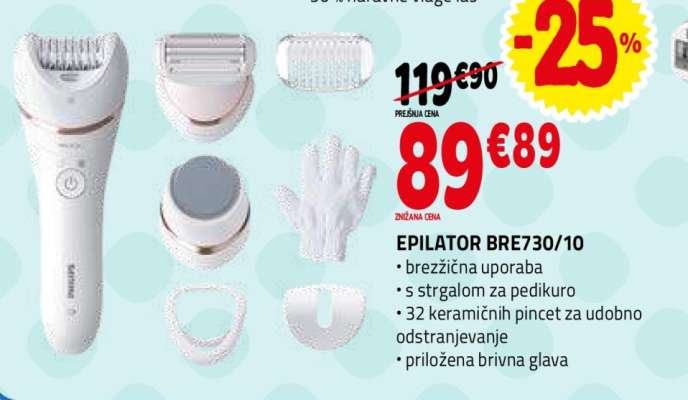 EPILATOR BRE730/10
