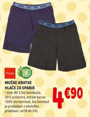 MOŠKE KRATKE HLAČE ZA SPANJE