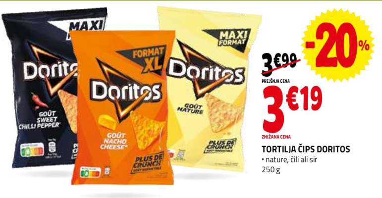 Tortilja čips Doritos