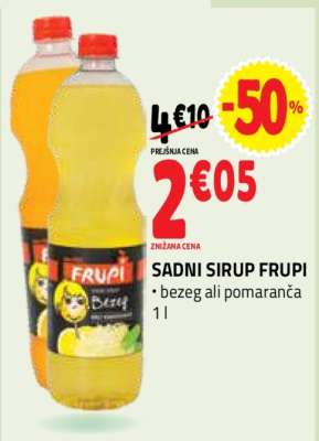 SADNI SIRUP FRUPI