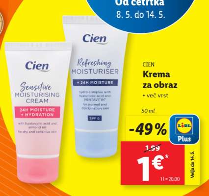 Cien Krema za obraz