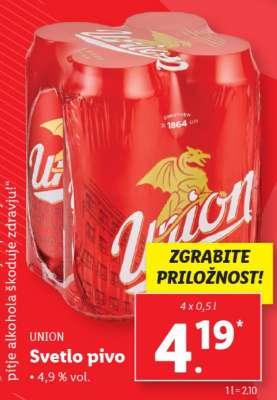 UNION SVETLO PIVO