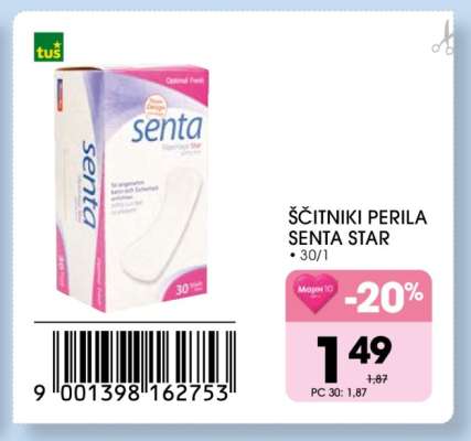 Ščitniki perila Senta Star
