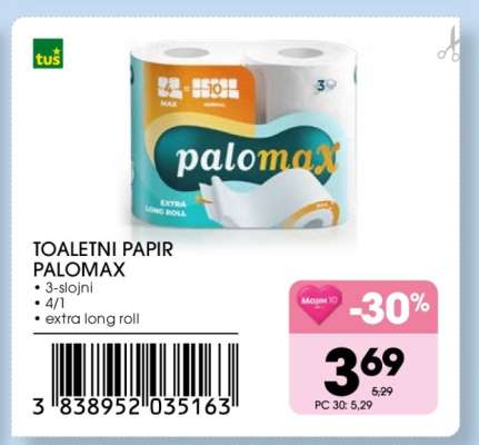 TOALETNI PAPIR PALOMAX