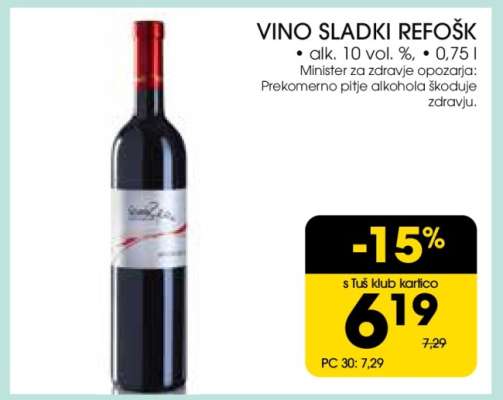 Vino Sladki Refošk