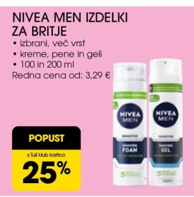 NIVEA MEN IZDELKI ZA BRITJE