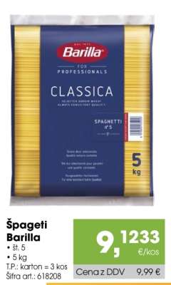 ŠPAGETI BARILLA