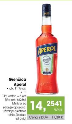 Grenčica Aperol