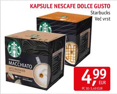 Kapsule Nescafe Dolce Gusto Starbucks