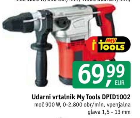 Udarní vrtalnik My Tools DPID1002