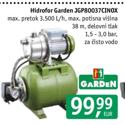 Hidrofor Garden JGP800037CINOX