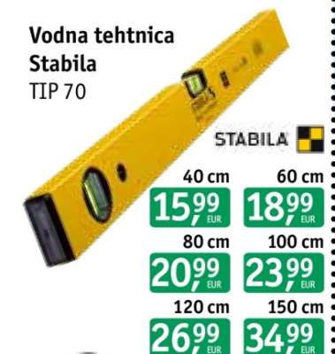 Vodna tehtnica Stabila TIP 70