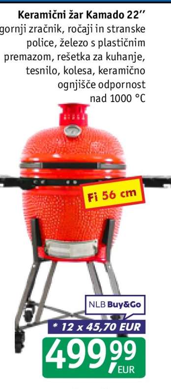 Keramični žar Kamado 22”