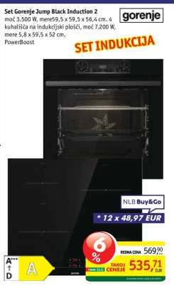 Set Gorenje Jump Black Induction 2