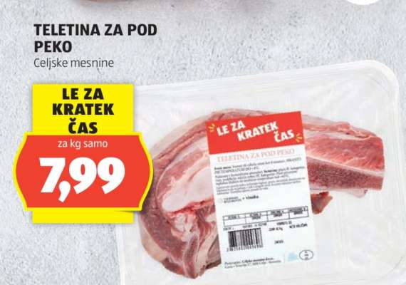 Teletina za pod peko