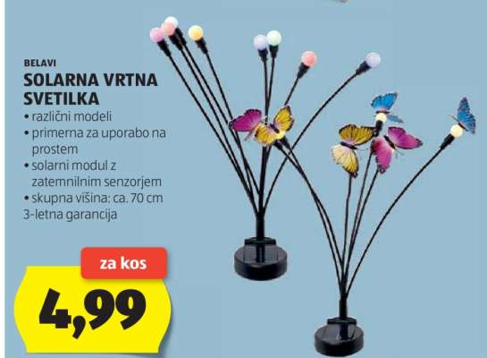 BELAVI SOLARNA VRTNA SVETILKA