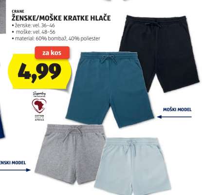 CRANE ŽENSKE/MOŠKE KRATKE HLAČE