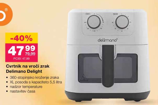 Cvrtnik na vroči zrak Delimano Delight