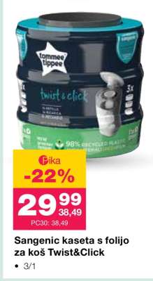 Sangenic kaseta s folijo za koš Twist&Click